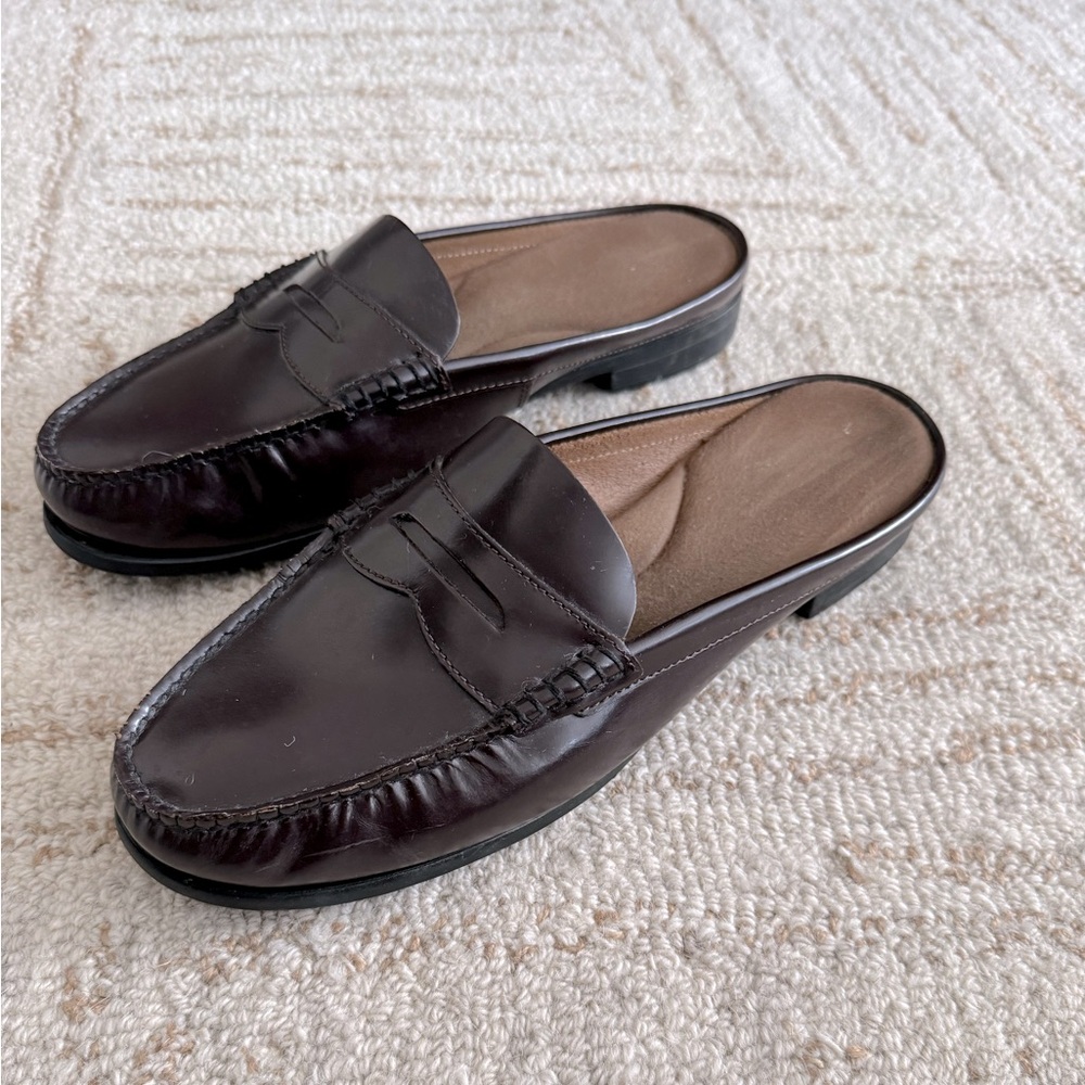 Women’s Size 11m Eastland (cordovan) leather mules
